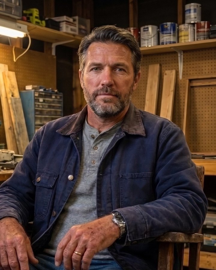 Hank Dalton in his workshop